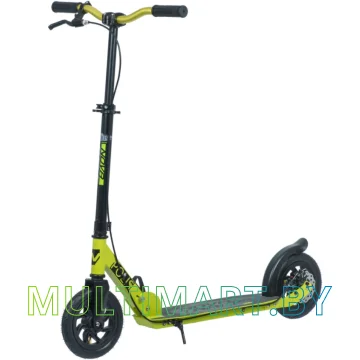 Самокат Novatrack Polis Disc 200DB.POLIS.GN20 (черный/зелены, 2020)